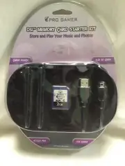 DSI MEMORY CARD STARTER SET PRO GAMER—STORE & PLAY. STYLUS, CARRY POUCH, SD NEW