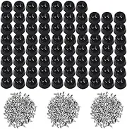 120 Pieces Soft Cutting Board Rubber Feet with 304 Stainless Steel Screws, 0.31 x 0.59 (HD), Soft, Not Slip, Non Marking, Anti-Skid, Fine Grips for Furniture, Electronics and Appliances