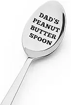 YALLNASL Birthday Christmas Presents for Father Daddy Peanut Butter Spoon for Men Dad Father Peanut Butter Lover Gifts for Daddy Who Wants Nothing and Has Everything from Daughter Son