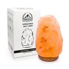 Himalayan Salt Lamp with Dimmer Switch - All Natural and Handcrafted with Wooden