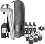 Coravin Timeless Six+ - Wine Preservation System and Aerator - Includes 3 Argon Gas Capsules, 6 Screwcaps, Aerator, and Carry Case - Silver
