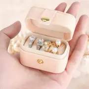 Small Travel Jewelry Box For Ring Stud Earring, Mini Holder Pink