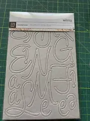 scrapbooking embellishments-Basic Grey Chipboard Letters/new