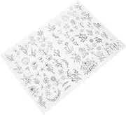 Angoily 2Pcs Water Soluble Embroidery Stabilizer Alphabet Shaped Sewing Patterns for Quick and Accurate Stitching for Hats Shirts and More