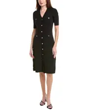 Anne Klein Snap Front Sweaterdress