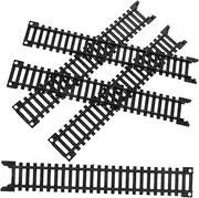 Boy Girl Train Track Expansion Pack Pcs Simulated High-Speed Train Tracks Set for Boys and Girls