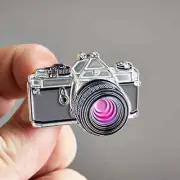 Pentax MX LX SLR Camera Enamel Lapel Pin Badge