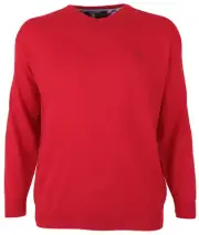 PAUL & SHARK YACHTING Men's Sweater Jumper Pullover Size 3XL 100% Wool Red