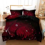 3D Abstract Red Marble Texture Quilt Cover Set Bedding Set Duvet Cover Pillowcases 59