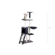 Pets 142cm Cat Scratcher / Scratching Post Tree - Beige + Dark Grey