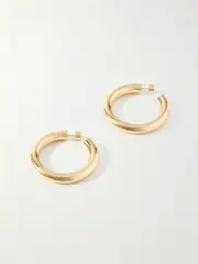 [Jennifer Fisher] Jennifer Fisher - Jamma Baby Gold-plated Hoop Earrings - One size One size Gold