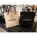 二手 BALENCIAGA 黑/白色極小號 SHOPPING格紋小牛皮 NORTH SOUTH托特包購物袋