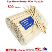 500pc Disposable Eye Brow Beater Thinner Spatulas Wooden Pack Wax Waxing Stick