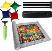 Jigsaw Puzzle Mat Roll up - 3000 Pieces Puzzel Matte with 4 Sorting Trays and St