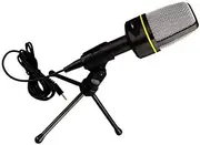 ERINGOGO Desktop Microphone with Tripod for Computer Recording Interference for Music Karaoke and Audio Chat Compact Design for Laptop Use