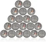 CHURYUML 20Pcs Dumpster Fire Challenge Coin Set - It's Fine Hilarious Motivational Token, Funny Inspirational Office Gifts for Coworkers Colleagues Men Women Unique Workplace Memorabilia