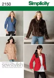 Simplicity 2150 Size H5 6-14 Misses' Jackets Sewing Pattern by Sew Stylish Uncut