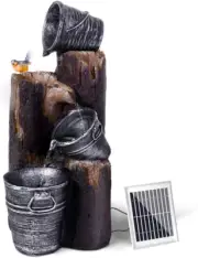 Solar Water Fountain, 7.4V 76Cm Tall Feature Pump Bird Bath Powered Features Fou