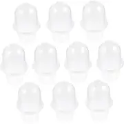 VICASKY 1Set Clear Plastic Nursery Pots with Drainage of Moisture Retaining Seedling Pots with Covers for Outdoor Plants and Gardening