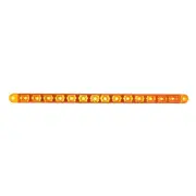 United Pacific 14 LED 12" Turn Signal Light Bar - Amber LED/Amber Lens, 38946