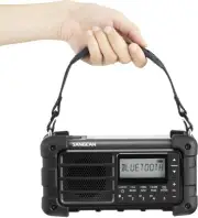 Sangean MMR-99J Waterproof Emergency Radio AM/FM Bluetooth Solar Hand Crank Bl