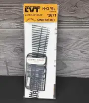 Central Valley ~ HO Scale ~ Code 70 ~ CVT #6 Left Switch Kit ~ CVM2671