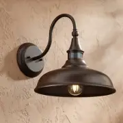 Gough Rustic Outdoor Wall Light Fixture Bronze 12 1/2" Dusk to Dawn Dark Sky