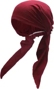 Chemo Headwear Pre Tied Head Scarf Headwraps Lightweight Turban Beanie Cap for W