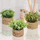 11cm Simulated Potted Plants Eucalyptus Grass Artificial Plants Home Decor