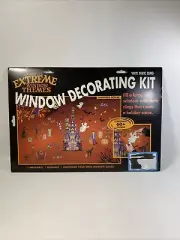 Halloween Extreme Themes 60+ VTG Window Static Clings Haunted House NEW In PKG