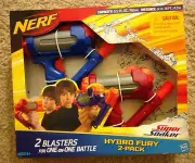New Nerf Super Soaker Hydro Fury 2-Pack Hasbro 2009.. RARE!!