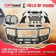 4X4FORCE Armor Bullbar Skid Plate LOOP Light for Toyota Hilux Revo 15-18