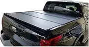 ALCYBD Pick Up Parts L200 Accessories Fold Tonneau Cover Truck Body Cover Hard Tri-Fold Compatible for Triton(Manual Lock)