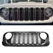 Front Grill Bumper Mesh Grille For Jeep Wrangler JK 2007-2017 upgrade to 2024