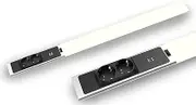 BOLD LED Kitchen Under-Unit Light (Under Cabinet Light) with 2 Sockets and 2 USB-A Ports (1500 Lumens, 18 W, 4000 K, Neutral White, IP20, 80 cm Length), Silver