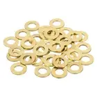 38Pcs Brass Flat Washer, M6 6 x 12 x 1mm Fenders Washers Assortment