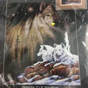 Wolves Counted Cross Stitch Kit Janlynn Northern Lights NEW 13244 Reinardy
