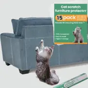 15Pack Cat Scratch Furniture Protector,Clear Couch Protector from Cat Claws, ...