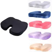 Coccyx Cushion for Office Chair, Coccyx Pain Relief Cushion, Memory Foam Seat Cushion for Sciatica Pain Relief -D Black