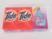 Tide Downy Laundry Soap VTG 90's Sample Box Lot Powder Detergent New Sealed Prop