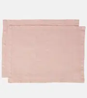 [Once Milano] Once Milano Set of 2 linen placemats One Size pink