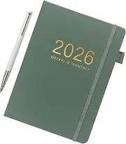 A5 Journal - 2026 Journal for Writing 144 Sheets | A5 Calendar Hardcover Notebook for Daily Study Work Travel Home School Meeting Business Graduation Workplace