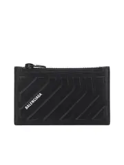 Balenciaga Car Long Coin and Card Holder in Black