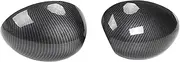 2 PCS/set Rear View Mirror Housing Compatible For BMW Mini Cooper R55 R56 R57 R58 R59 R60 R61 Carbon Fiber Style Mirror Cover Cap