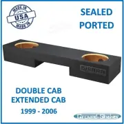 GMC SIERRA Extended Cab 1999-2006 Dual Sub Box Subwoofer Enclosure