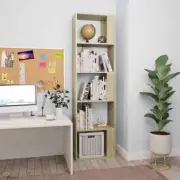 NNEVL Book Cabinet/Room Divider Sonoma Oak 45x24x159 cm Chipboard