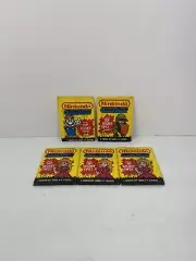 1989 Topps Nintendo Cards Wax Lot- 5 Pack Stickers Unopened NOS Mario Peach Link