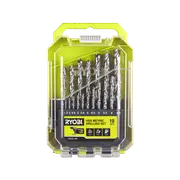 Ryobi 19 Piece Metric High Speed Steel Drill Bit Set