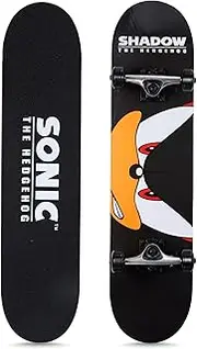 Sonic The Hedgehog Character Skateboards - Cruiser Skateboard with ABEC 5 Bearings, Durable Deck, Smooth Wheels (Choose from Sonic, Knuckles, Tails or Sonic & Friends)