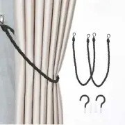 Outdoor Curtain Tiebacks Ropes, Curtain Ties for Drapes, Curtain Holdbacks